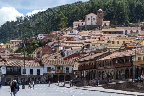 Preview: Cusco, Peru - May 14 : Beautiful Architecture And Detail In The City Of Cusco Leading Up To A