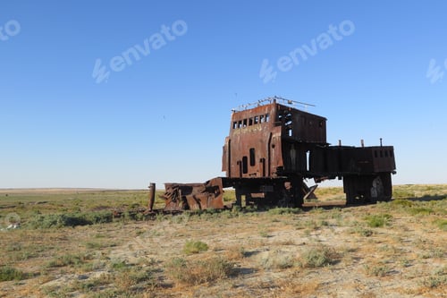 Preview: Abandoned Old Boat In The Aral Sea