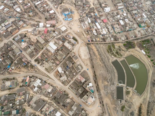 Preview: Aerial View Of Lima Peru During Winter.