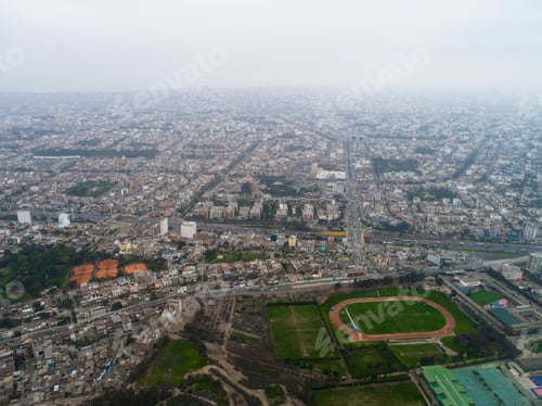 Preview: Aerial View Of Lima Peru During Winter.