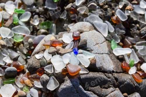 Preview: Colorful Sea Glass Found In Glass Beach, Fort Bragg California