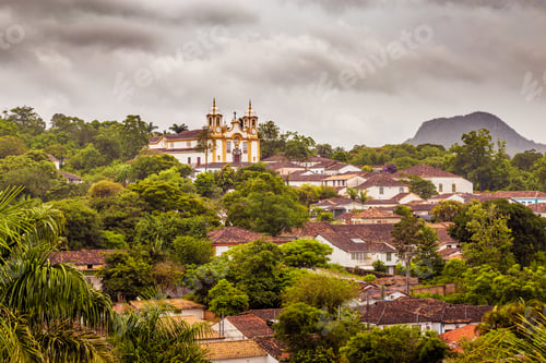 Preview: Landscape Of The Famous Historical Town Tiradentes. Minas Gerais, Brazil.
