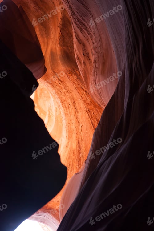 Preview: Colorful Abstract Weathered Stone From Upper Antelope Slot Canyon In Arizona