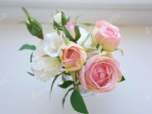 Preview: Flower Arrangement Arranged In A Small Pretty Vase.