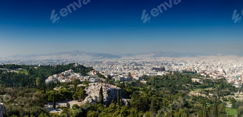 Preview: High Angle View Of Athens City From A Distance, Greece