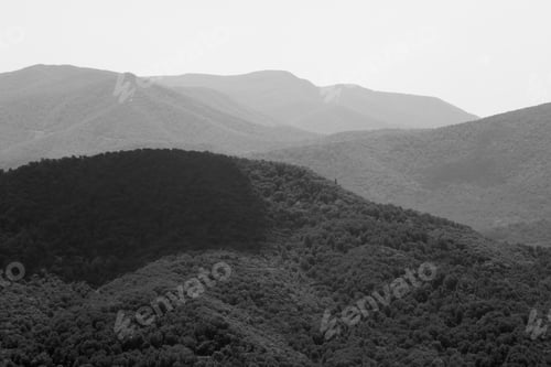 Preview: Rolling Hills In Black And White