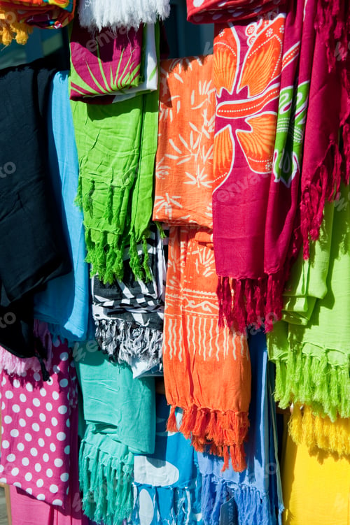 Preview: Assrtment Of Brightly Colored Beach Wraps