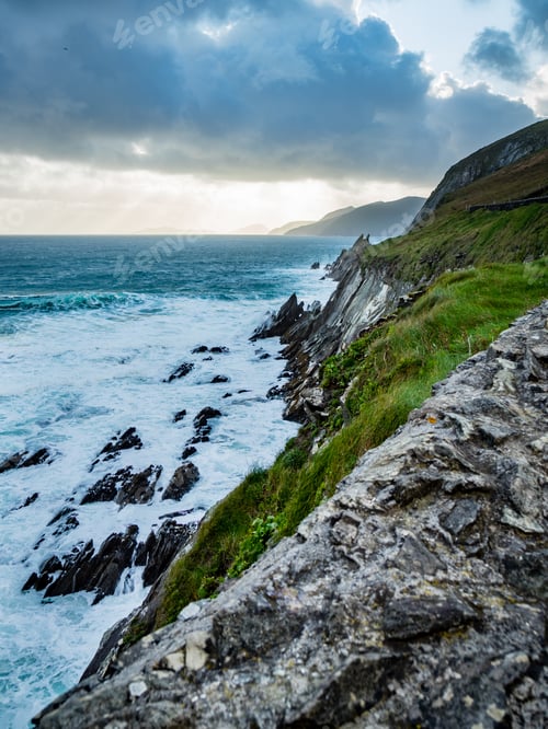 Preview: The Beach And Surrounding Landscape At Coumeenoule Harbour In The Dingle Peninsula In South West
