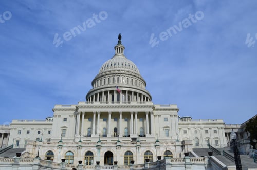 Preview: Beautiful Scenic Look At The Capitol Building On Capitol Hill.