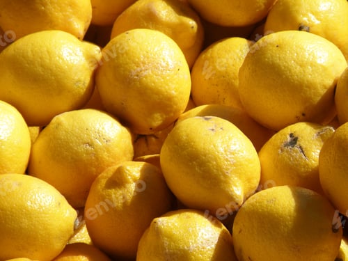 Preview: Ripe Lemons In A Big Pile.