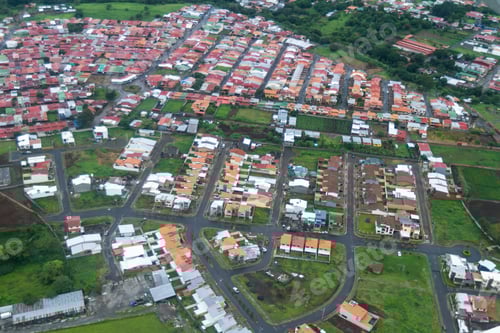 Preview: Alajuela , Costa Rica- June 20: Housing And Infrastructure Viewed Form Above In The Central Valley