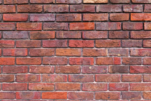 Preview: Close Up Of A Red Brick Wall In Old London With Signs Of Wear And Tear