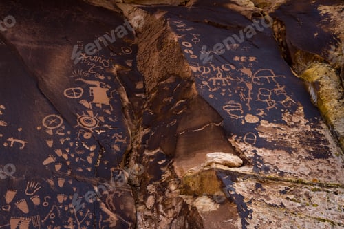Preview: Newspaper Rock Is A Petroglyph Panel Etched In Sandstone That Records Approximately 2000 Years Of