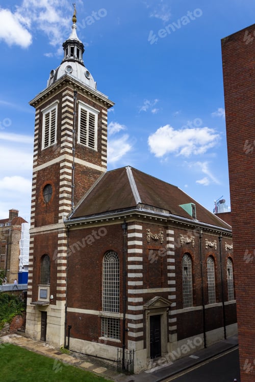 Aperçu: London - September 05 2019: Detail Of The Architecture And Style Of The City Of London School
