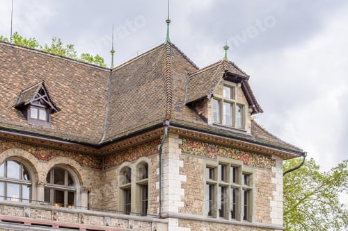 Preview: View Of Historic Zurich City Center On A Summer Day, Canton Of Zurich, Switzerland.