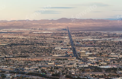 Preview: Las Vegas Nevada - December 14 : Aerial View Of Residencial North Las Vegas, December 14 2014 In