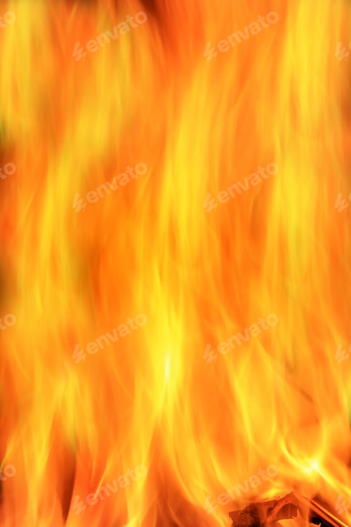 Preview: Fire And Flame Background - Colorful Abstract Art - Hot Heat