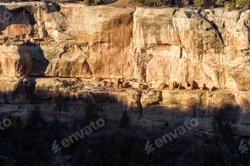 Preview: View Of One Of The Many Cliff Dwellings In Mesa Verde National Park,