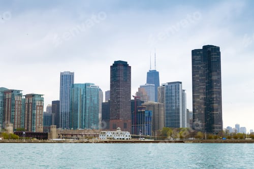 Preview: Dark Clouds On Finance District In Chicago
