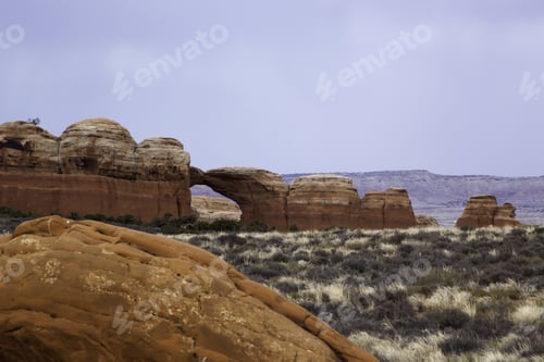 Preview: Natural Landscape, For Background Or Texture, From The Weathered Rock Of Southern Utah,