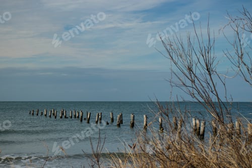 Preview: Old Abandoned Piers On The Sea Shore