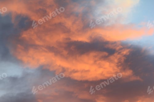 Preview: Sunset Sky Background - Colors And Magnificent Nature