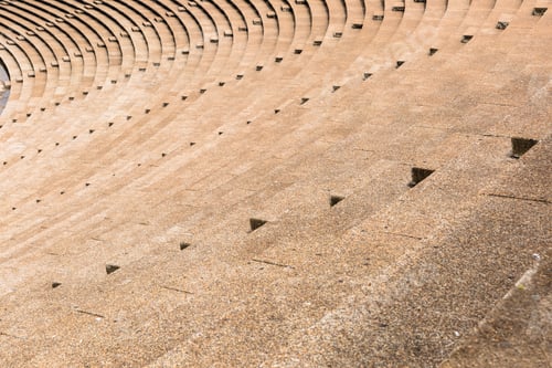 Preview: Image Of Stadium Stair. Places To Be Sit. Texture And Pattern From Stadium Building.