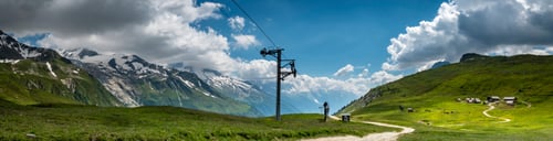 Preview: View Of The Vallorcine And Chamonix Area Of The French Alps From A High Vantage Point On A Clear