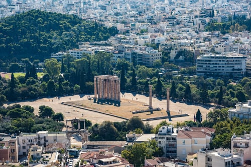 Preview: Famous Roman Agora, Athens Historic Center, Attica, Greece. Taken From Acropolis Of Athens