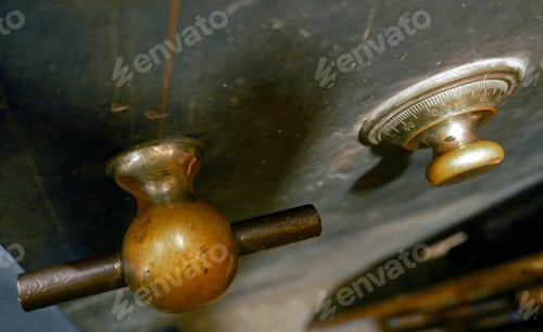 Preview: Detail Of Old Safe With Dial