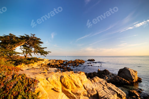 Preview: View Of The California Coast And The Monterey Bay At Sunrise