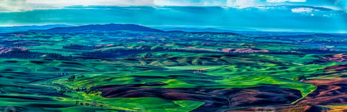 Preview: Beautiful Palouse Hills In The Morning. Steptoe Butte State Park 2, Wa Usa.