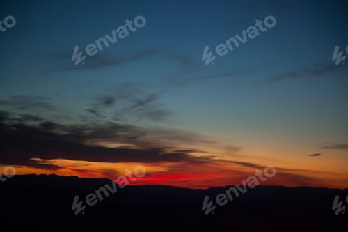 Preview: Colorful Sky At Sunset, Red, Yellow And Blue