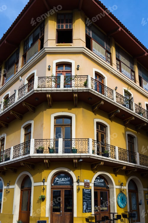 Preview: Panama City, Panama- June 08: Buildings In The Old Part Of Town, Casco Viejo With A Unique Style