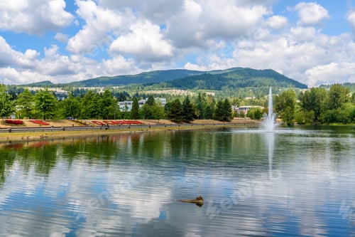 Preview: Majestic Mountain Lake In Vancouver, Canada.