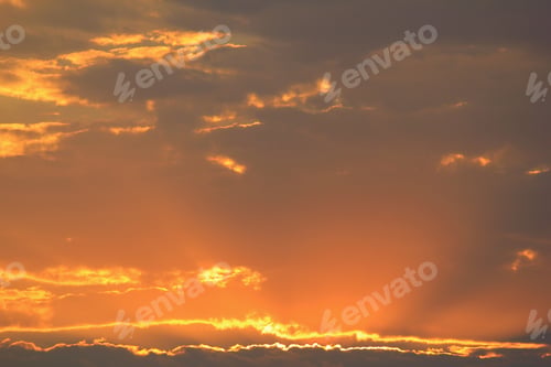 Preview: Sunset Bliss - Colors In Nature Background - Golden Beauty And Peace
