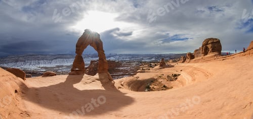 Preview: Delicate Arch In The Winter With Out The Large Crowds And Soft Light From The Sun Being Defused By