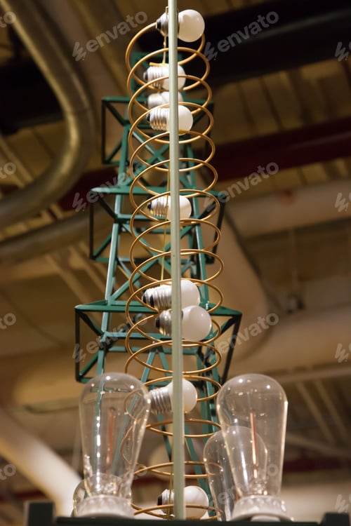 Preview: Electrical Spiral With Light Bulbs