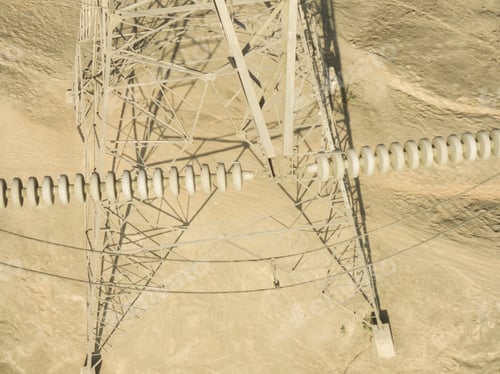 Preview: Power Line With Dust In Lima Peru. Tower, Electricity.