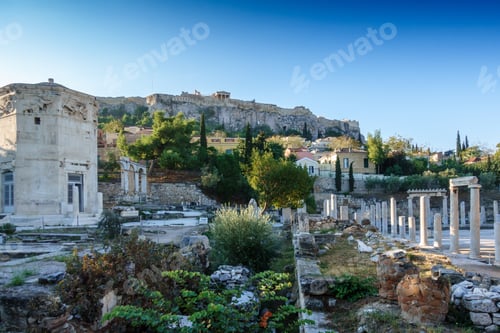 Preview: Old Ruins Against Sky, Athens, Greece