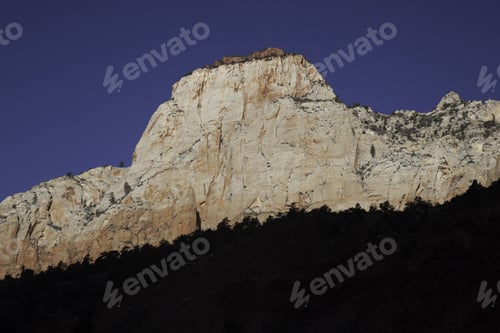 Preview: Landscape Of The Sunrise Illuminating Mountains In Zion National Park, Utah