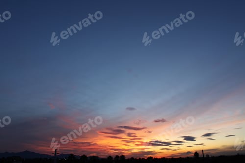 Preview: Silhouettes Against A Colorful Sky 4953