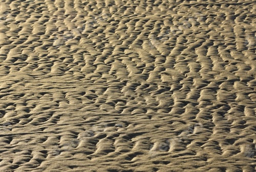Preview: Unusual Pattern Of Natural Ripples In Damp Beach Sand.