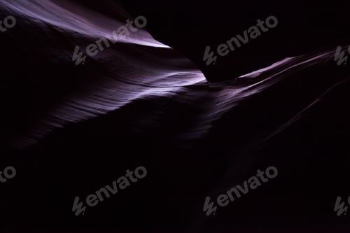 Preview: Dark Slot Canyon With Hot Spots, For Background
