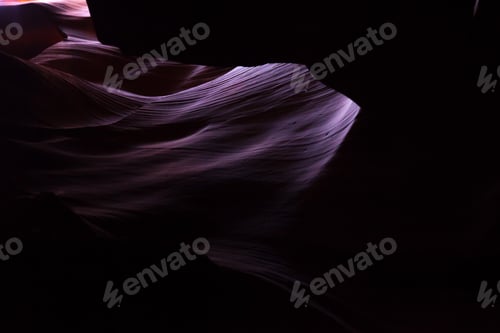 Preview: Dark Slot Canyon With Hot Spots, For Background