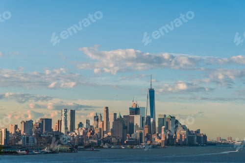 Preview: Downtown View Of Manhattan Taken Fron New Jersey Side Over The Hudson River,