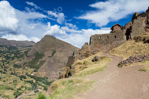 Preview: Intricate And Amazing Ruins In Pisac Built By The Incas In Peru