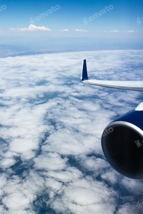 Preview: Aerial View Of Cloud Cover Over Central America From An Airplane