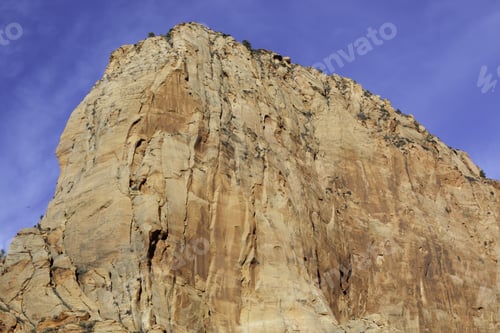 Preview: Landscape Of Weathered Stone Mountain From Southern Utah, Zion National Park