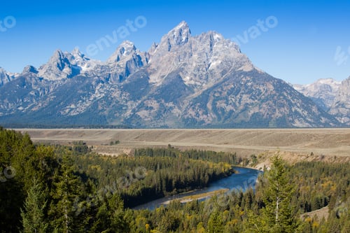 Preview: Mountains With A River In The Foreground